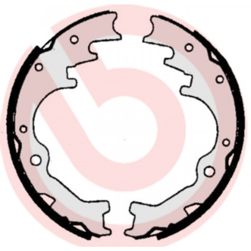 BREMBO S 49 517 Juego de zapatas de frenos trasero para Mazda B-Series