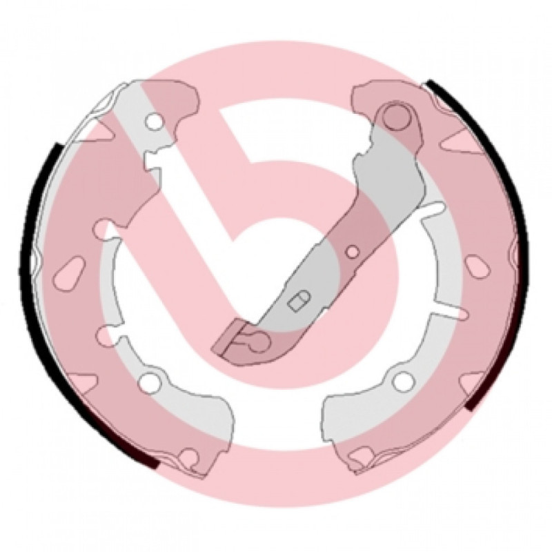 BREMBO S 24 533 Juego de zapatas de frenos trasero para Fiesta Fusion 2 121