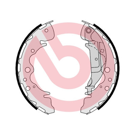 BREMBO S 30 535 Sada brzdových čelistí zadní pro Kia Carnival