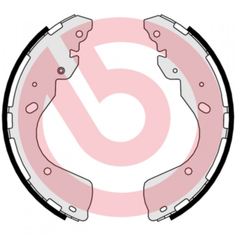 BREMBO S 56 547 Kit ganasce freno posteriore per NP300 Ranger Alaskan Navara