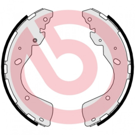 BREMBO S 56 547 Brake Shoe Set Rear for NP300 Ranger Alaskan Navara