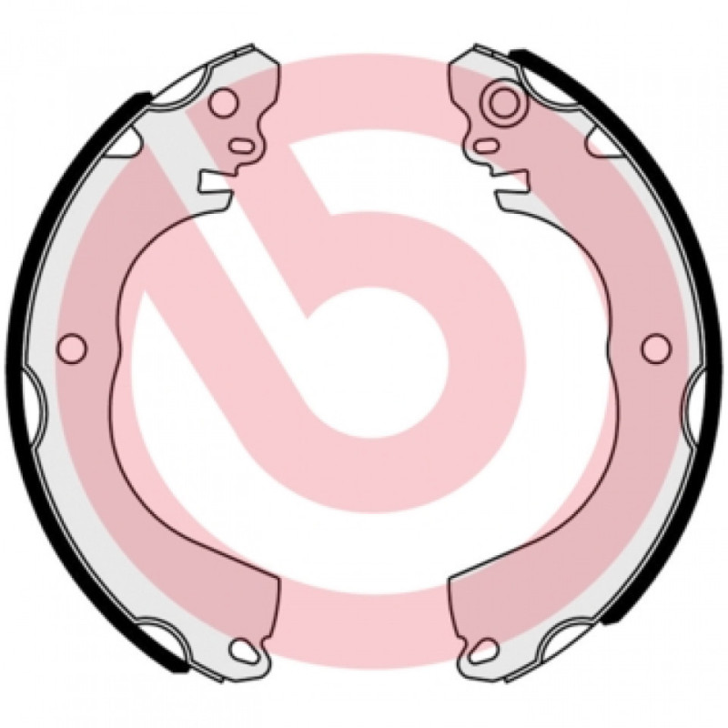 BREMBO S 61 543 Brake Shoe Set Rear for Tiida Mirage / Space Star C-Zero i iOn