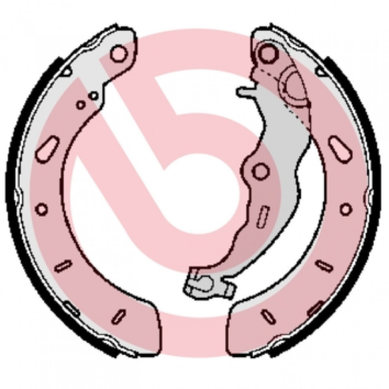 BREMBO S 24 551 Sada brzdových čeľustí zadné pre Focus B-Max Transit Puma Fiesta