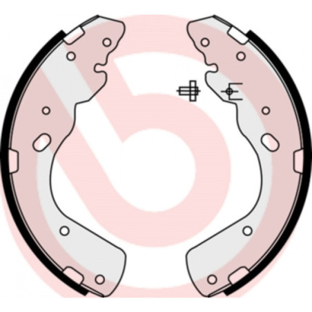 BREMBO S 23 576 Zestaw szczęk hamulcowych tył dla B-Series Ranger BT-50