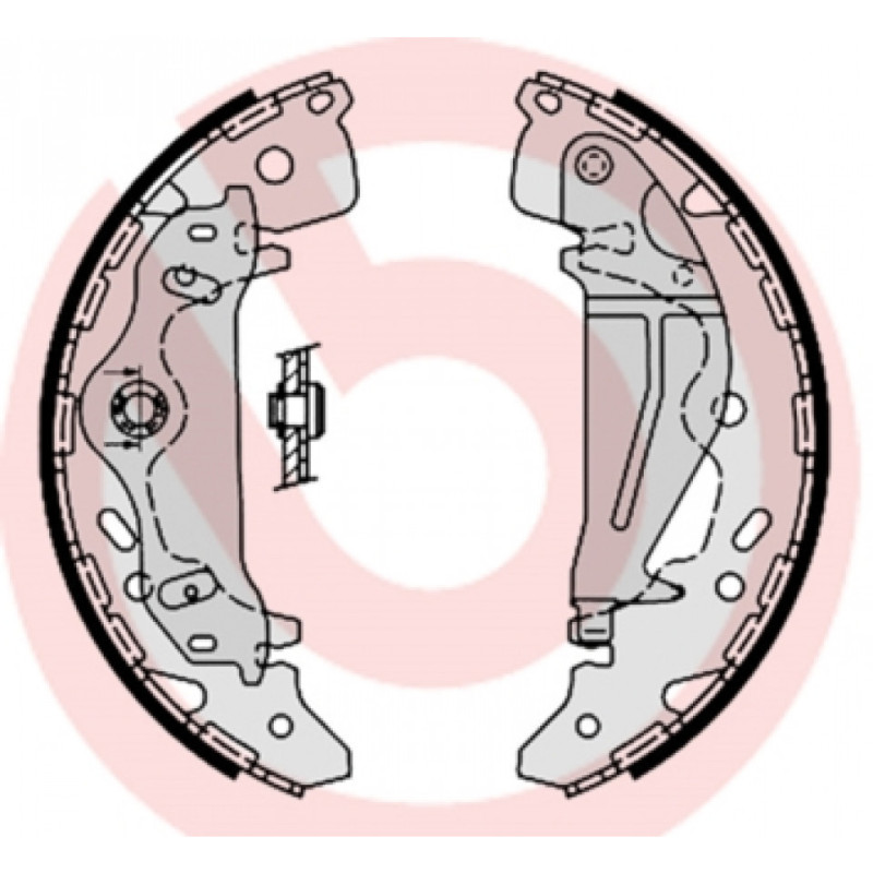 BREMBO S 30 521 Sada brzdových čelistí zadní pro Kia Carnival