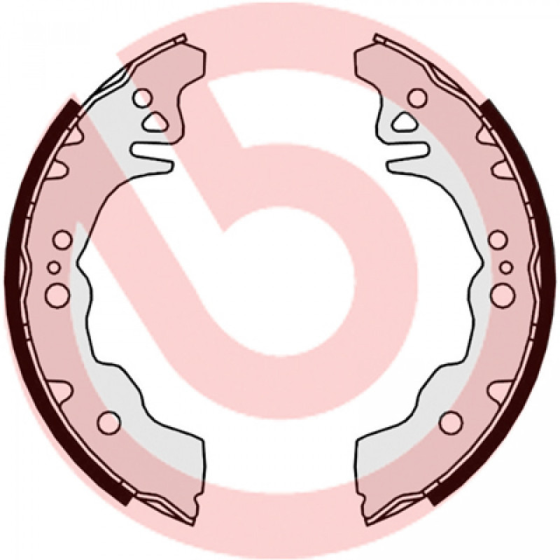 BREMBO S 16 515 Sada brzdových čelistí zadní pro Sirion Materia Justy Cuore Extol