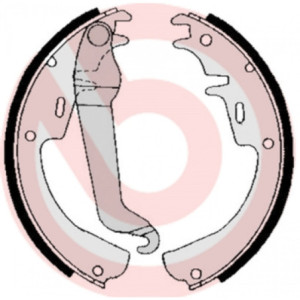 BREMBO S 59 504 Juego de zapatas de frenos trasero para Rekord Kadett Manta Ascona Carlton Commodore