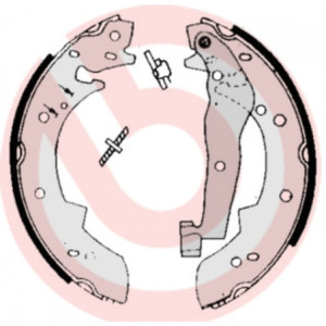 BREMBO S 68 505 Juego de zapatas de frenos trasero para 340-360 SJ