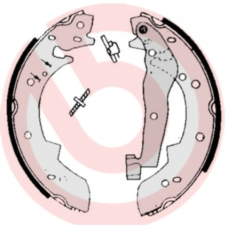 BREMBO S 68 505 Jeu de mâchoires de frein arrière pour 340-360 SJ