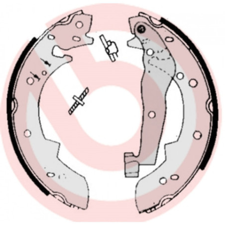 BREMBO S 68 505 Jeu de mâchoires de frein arrière pour 340-360 SJ