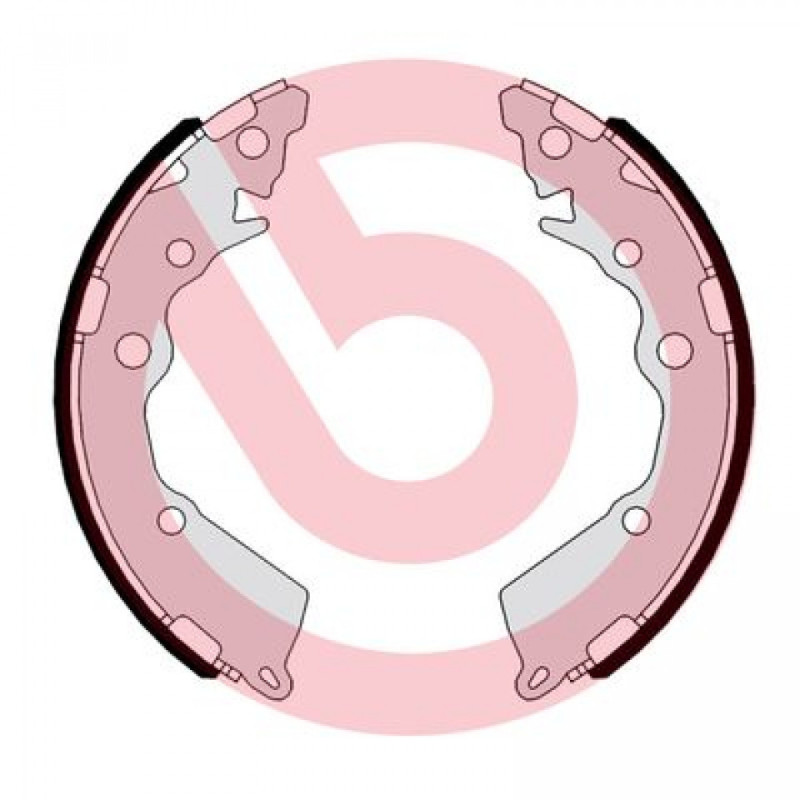 BREMBO S 30 542 Sada brzdových čeľustí zadné pre Kia Picanto