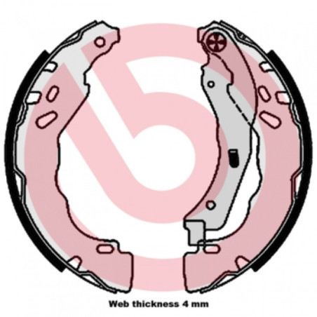 BREMBO S 61 544 Bremsbackensatz Hinten für C3 Aircross 208 DS3 DS Corsa C4 Cactus 301 C-Elysee Ami