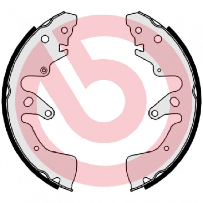 BREMBO S 79 524 Sada brzdových čelistí zadní pro