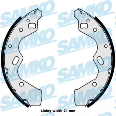 SAMKO 88050 Kit ganasce freno per