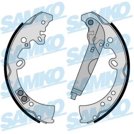 SAMKO 89205 Brake Shoe Set Rear for