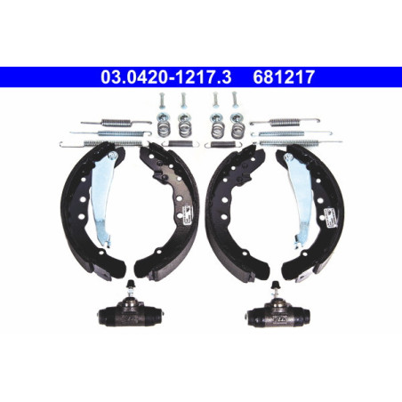 ATE 03.0420-1217.3 Bremsbackensatz Hinten für 100 Caddy