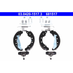 ATE 03.0420-1517.3 Jeu de mâchoires de frein arrière pour Polo Golf Cordoba Ibiza Toledo Vento Lupo