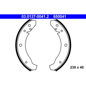 ATE 03.0137-0041.2 Kit ganasce freno per KAEFER Safari 924