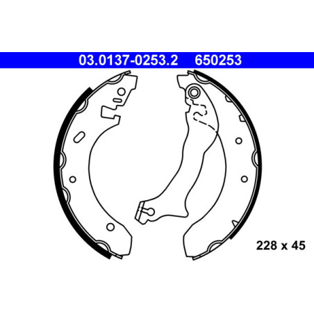 ATE 03.0137-0253.2 Kit ganasce freno posteriore per Ford Mondeo