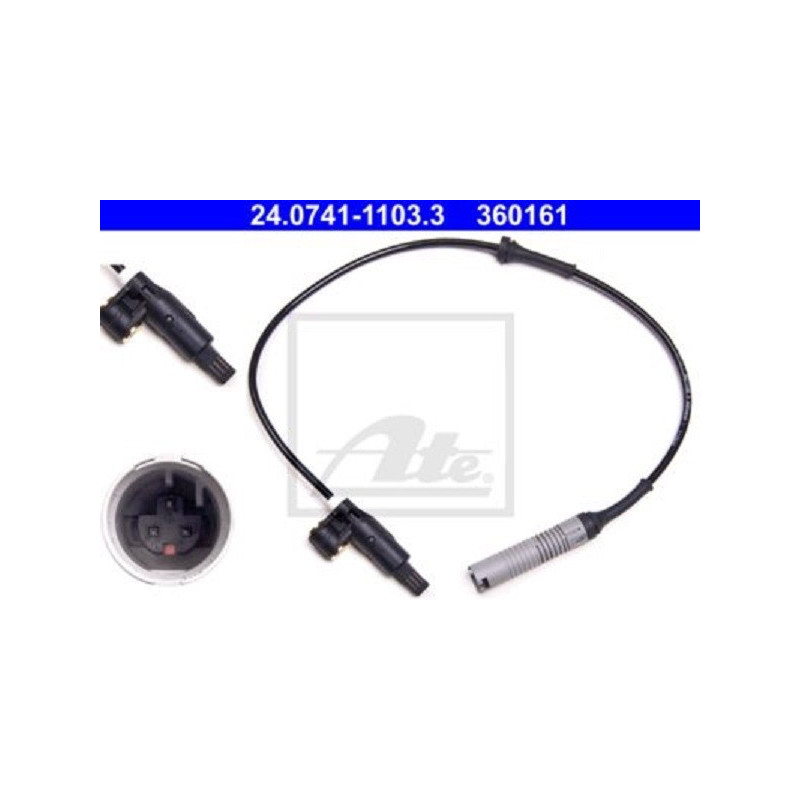 Front ABS Sensor for BMW 3 Z3 E36 ATE 24.0741-1103.3