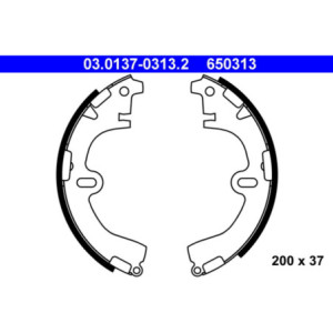 ATE 03.0137-0313.2 Zestaw szczęk hamulcowych tył dla Corolla Carina E Camry Celica