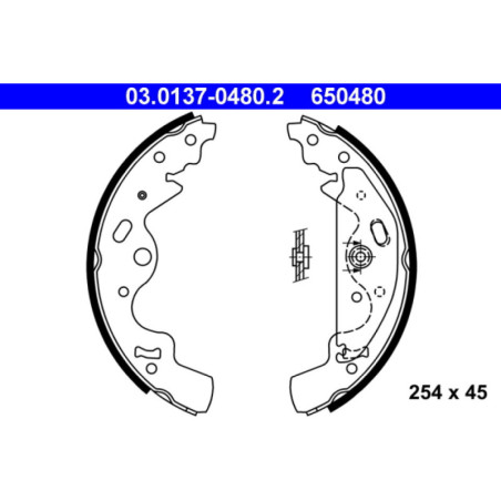 ATE 03.0137-0480.2 Juego de zapatas de frenos trasero para Land Rover Freelander