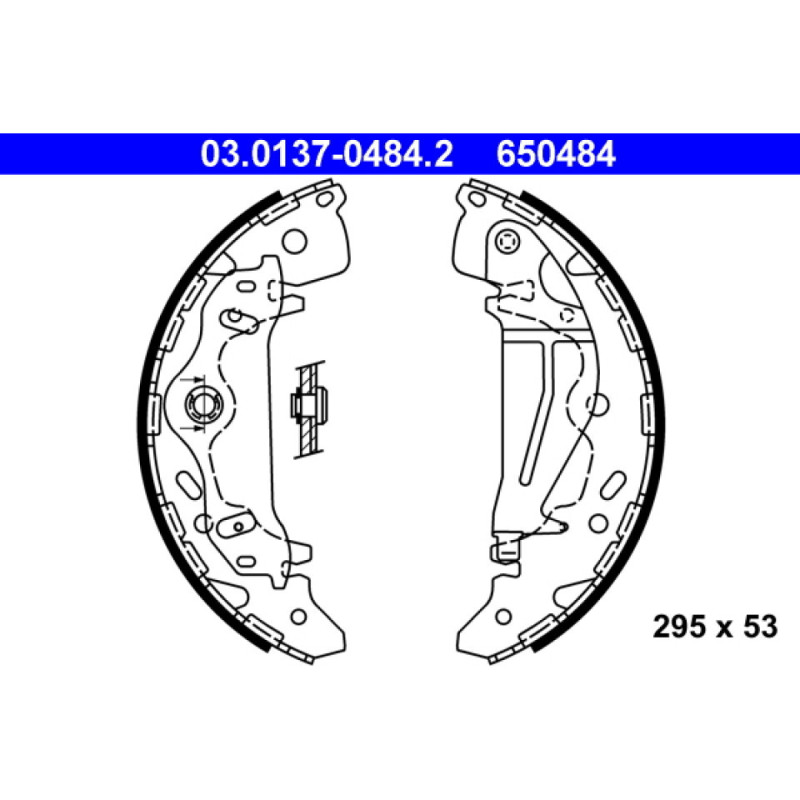 ATE 03.0137-0484.2 Bremsbackensatz Hinten für Kia Carnival