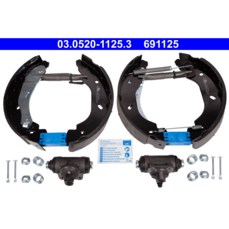ATE 03.0520-1125.3 Brake Shoe Set Rear for Ford Transit