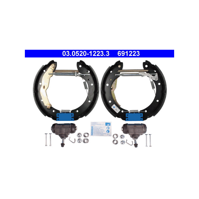 ATE 03.0520-1223.3 Juego de zapatas de frenos trasero para BMW 3