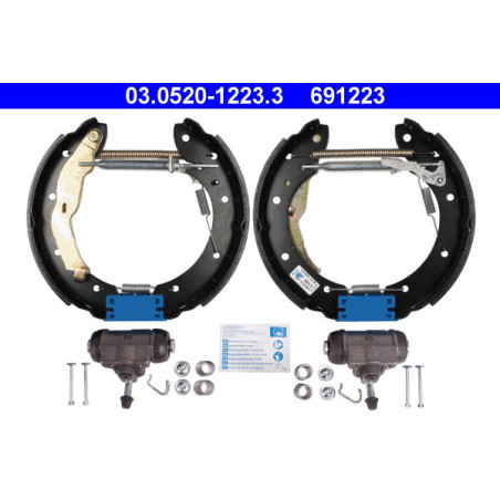 ATE 03.0520-1223.3 Juego de zapatas de frenos trasero para BMW 3