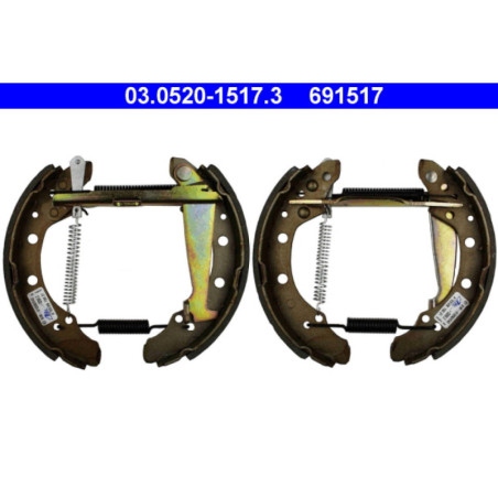 ATE 03.0520-1517.3 Bremsbackensatz Hinten für Polo Cordoba Golf Ibiza Toledo Vento Fox Lupo Arosa