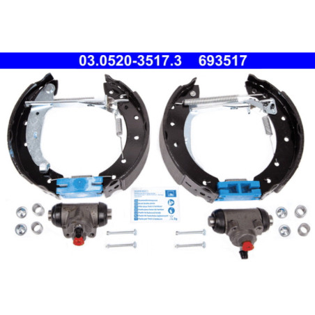 ATE 03.0520-3517.3 Sada brzdových čelistí zadní pro Clio Logan Sandero Thalia Twingo