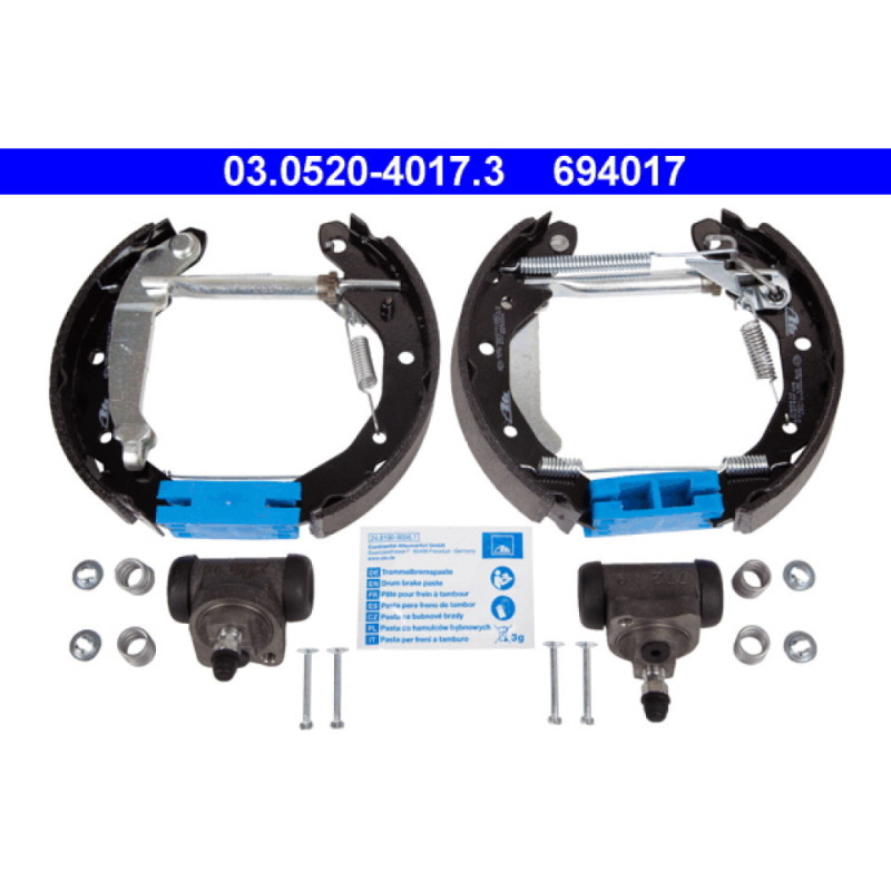 ATE 03.0520-4017.3 Brake Shoe Set Rear for Matiz Spark