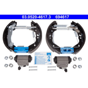 ATE 03.0520-4617.3 Juego de zapatas de frenos trasero para Hyundai Atos