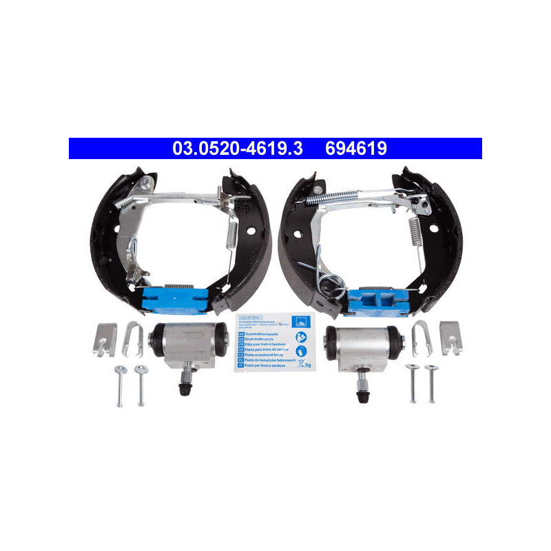 ATE 03.0520-4619.3 Sada brzdových čelistí zadní pro Mercedes A