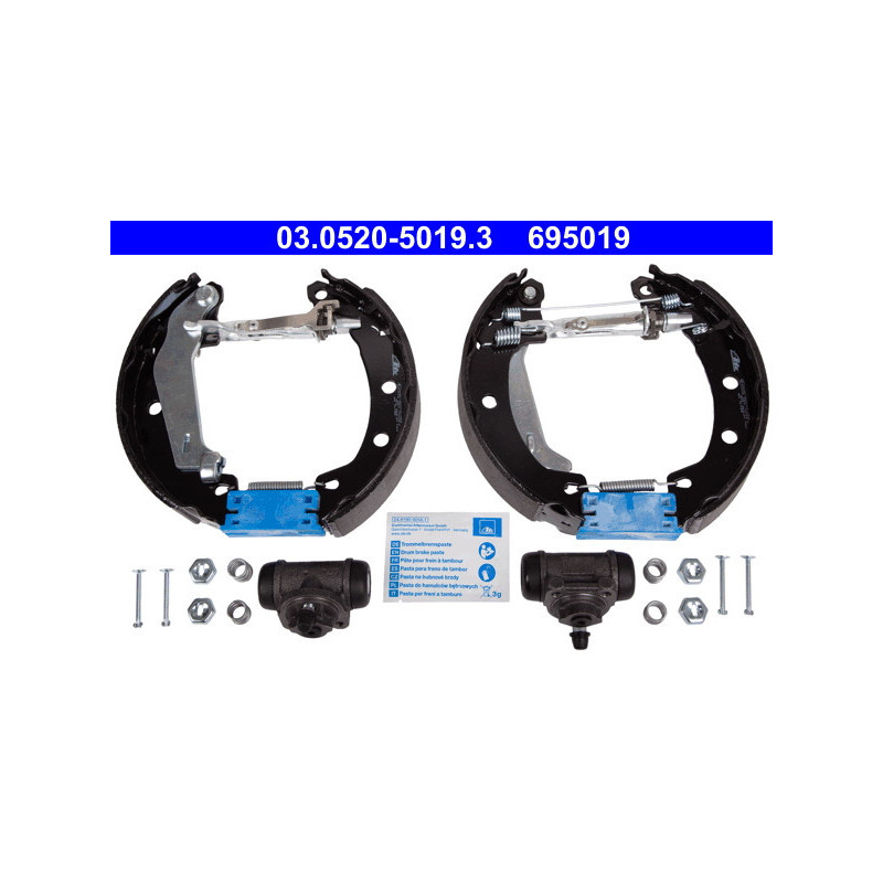 ATE 03.0520-5019.3 Brake Shoe Set Rear for Renault Megane