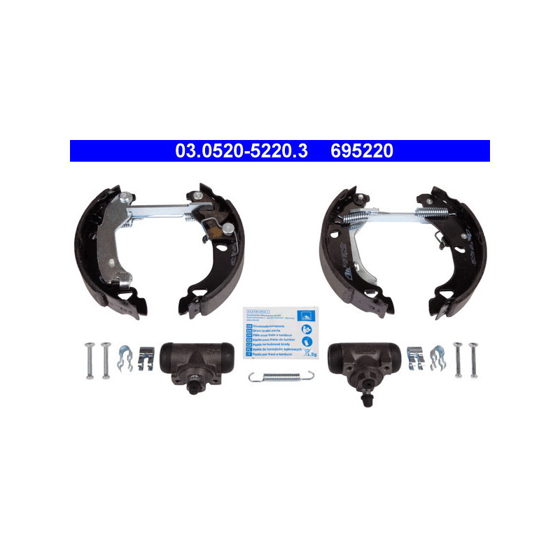 ATE 03.0520-5220.3 Brake Shoe Set Rear for Punto Y