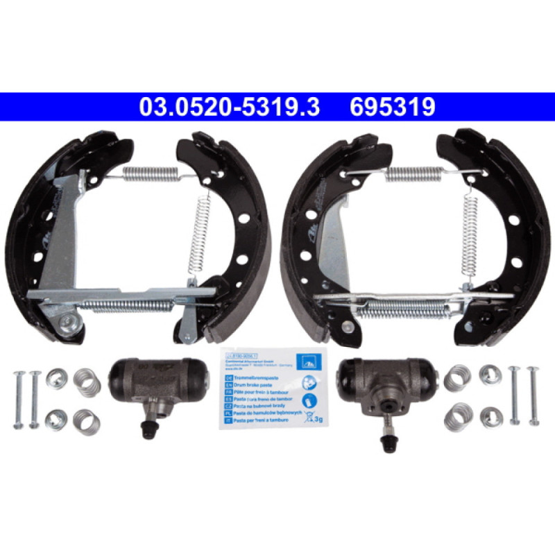 ATE 03.0520-5319.3 Jeu de mâchoires de frein arrière pour Felicia Favorit Caddy