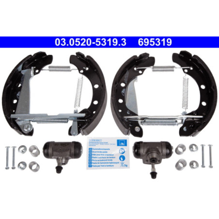 ATE 03.0520-5319.3 Jeu de mâchoires de frein arrière pour Felicia Favorit Caddy