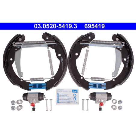 ATE 03.0520-5419.3 Jeu de mâchoires de frein arrière pour Skoda Roomster Octavia