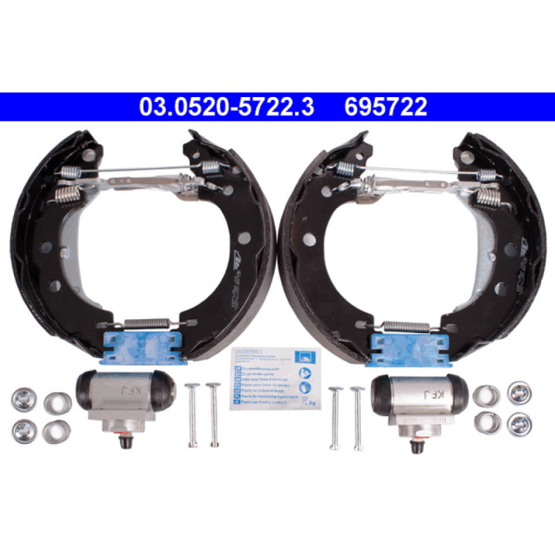 ATE 03.0520-5722.3 Brake Shoe Set Rear for Kangoo Kubistar