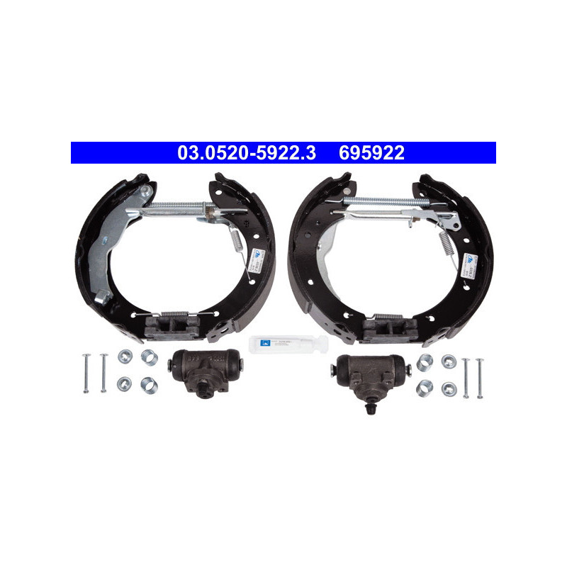 ATE 03.0520-5922.3 Jeu de mâchoires de frein arrière pour Renault Laguna