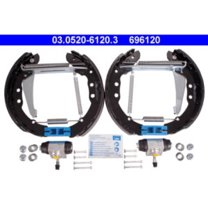 ATE 03.0520-6120.3 Brake Shoe Set Rear for Passat Caddy 80 Inca 100