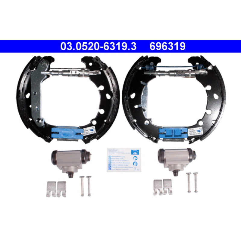 ATE 03.0520-6319.3 Kit ganasce freno posteriore per Fiesta Fusion 2 121 Puma Ka