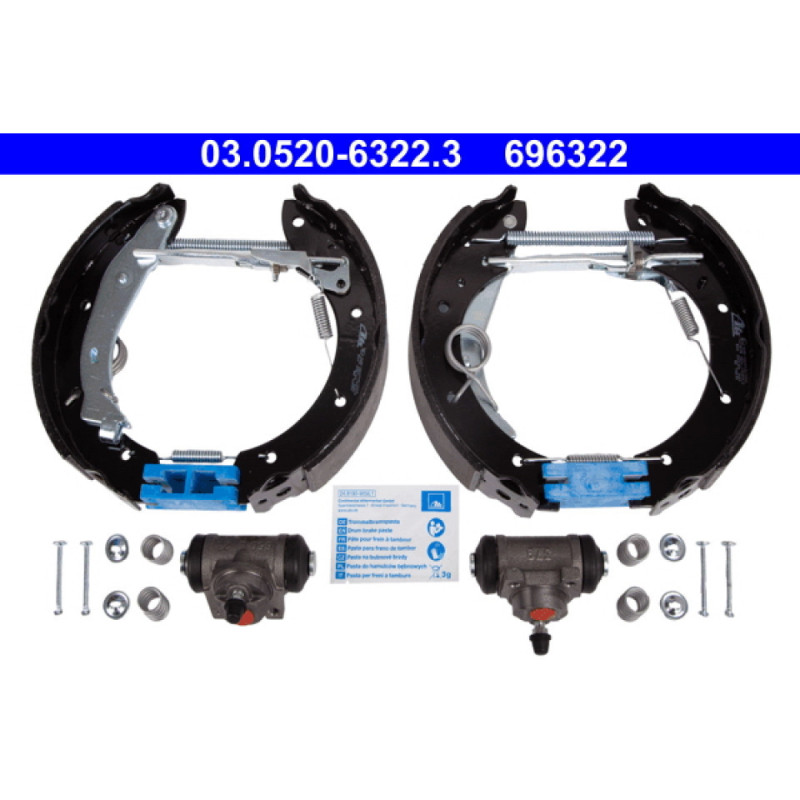 ATE 03.0520-6322.3 Brake Shoe Set Rear for Partner Berlingo Xsara Picasso