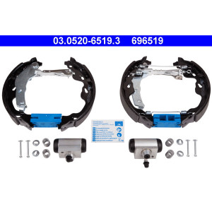 ATE 03.0520-6519.3 Juego de zapatas de frenos trasero para Toyota Yaris