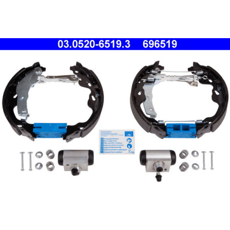 ATE 03.0520-6519.3 Juego de zapatas de frenos trasero para Toyota Yaris