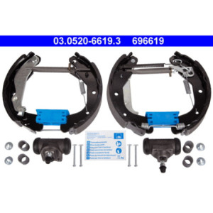 ATE 03.0520-6619.3 Jeu de mâchoires de frein arrière pour Aveo Kalos Spark