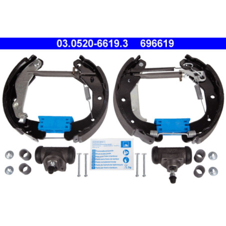 ATE 03.0520-6619.3 Brake Shoe Set Rear for Aveo Kalos Spark