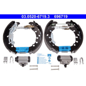 ATE 03.0520-6719.3 Jeu de mâchoires de frein arrière pour Corsa Adam Corsavan